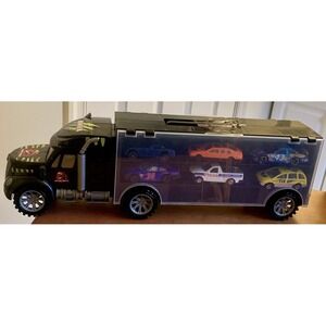 Dinosaur Super  Truck Carrying‎ Case  With 12 Die Cast Cars Dinosaurs Jurassic